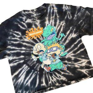90’s Baby! Rugrats Tye Dye Semi Cropped Tee!